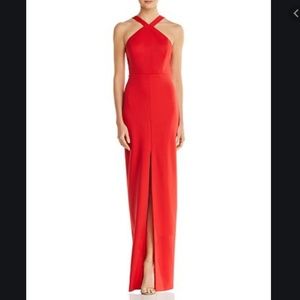 Aidan Mattox Red Cutout Formal Dress NWT